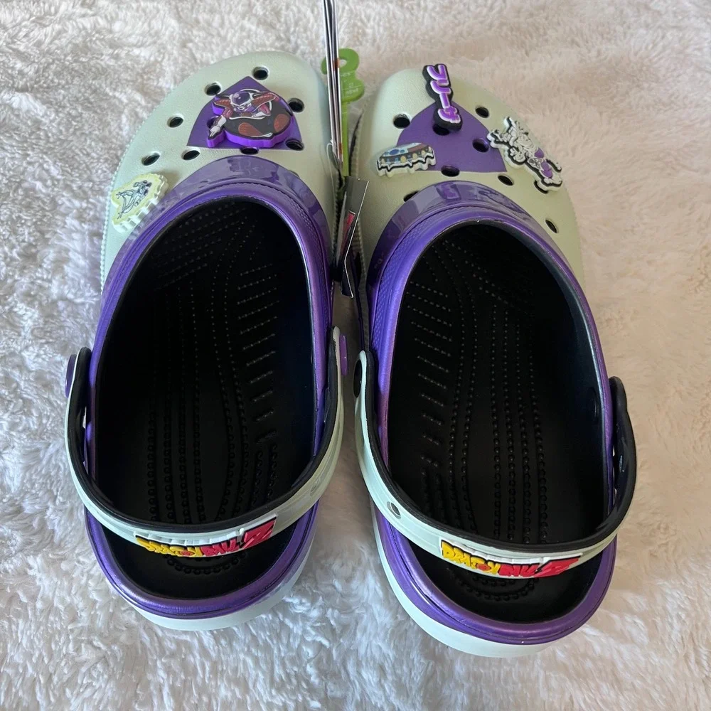 Crocs Dragon Ball Z Frieza Classic Clogs Purple White Mens 9 Women 11 211202-90H